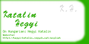 katalin hegyi business card